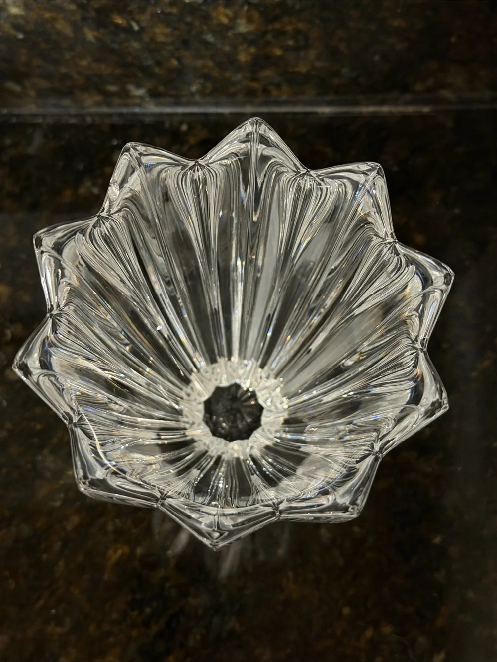 Orrefors Fleur Crystal Vase Jan Johansson | Signed, Made in Sweden | 6” Petite